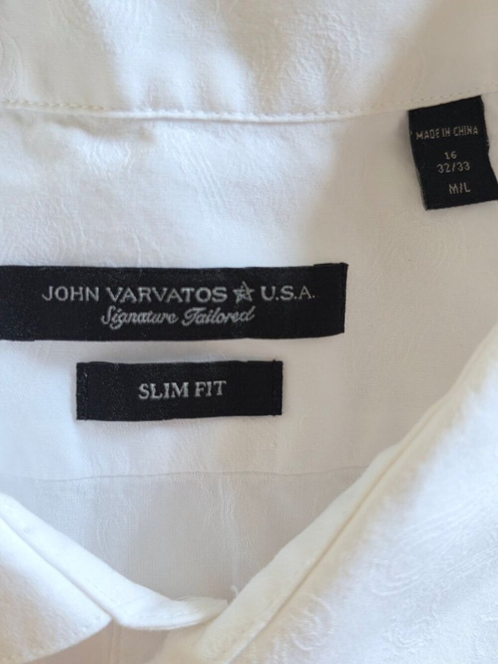 JOHN VARVATOS STAR USA Mens Slim Fit White Tuxedo Shirt - Picture 2 of 16